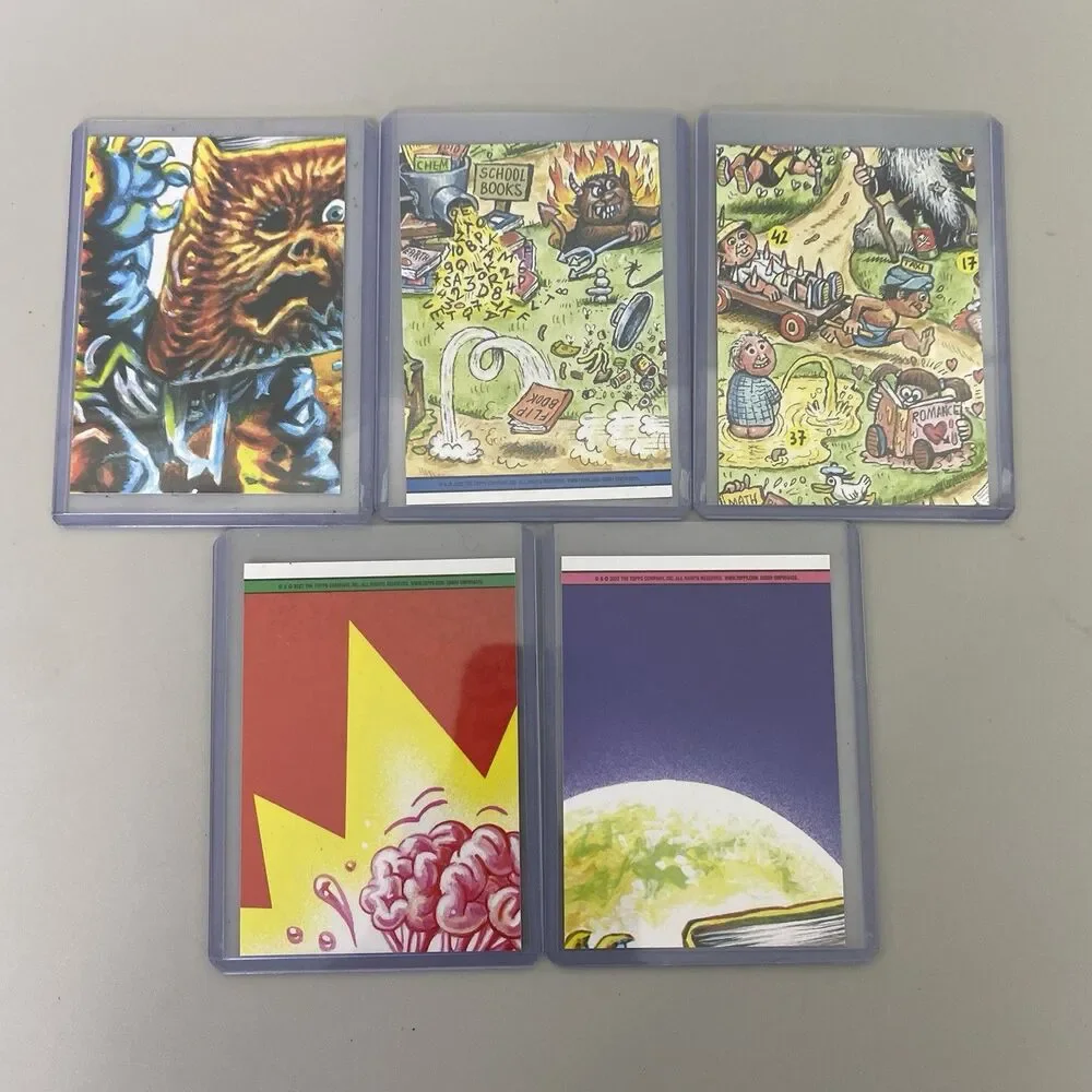 Topps Garbage Pail Kids Lot of 25 Trading Cards Green Border Variants GPK
